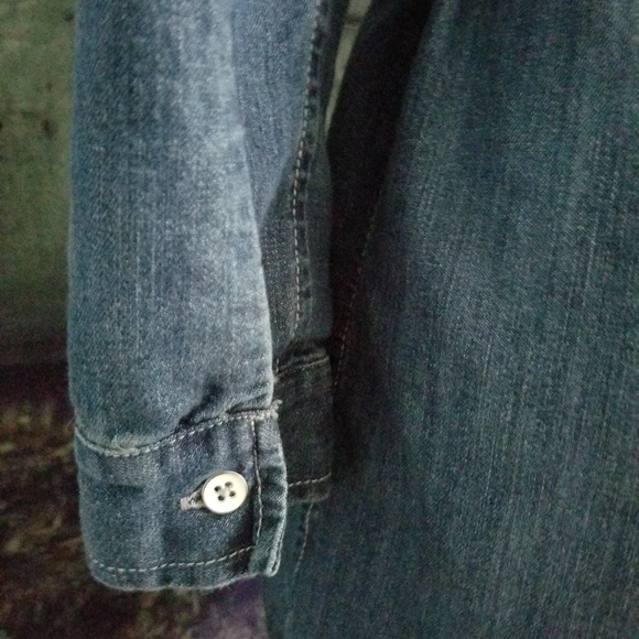 Mid-wash Denim Shirt Dress by OLD Navy - Picture 4 of 5